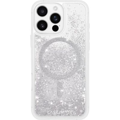 Case-Mate CM054612 Zilveren Telefoonhoesje - Waterfall MagSafe voor iPhone 16 Pro Max Case-Mate CM054612 Zilveren Telefoonhoesje - Waterfall MagSafe voor iPhone 16 Pro Max