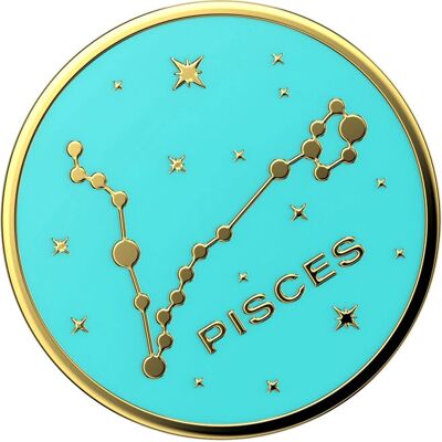 PopSockets Émail Poissons - Support Smartphone - Bleu - Publicité PopSockets Émail Poissons - Support Smartphone - Bleu - Publicité