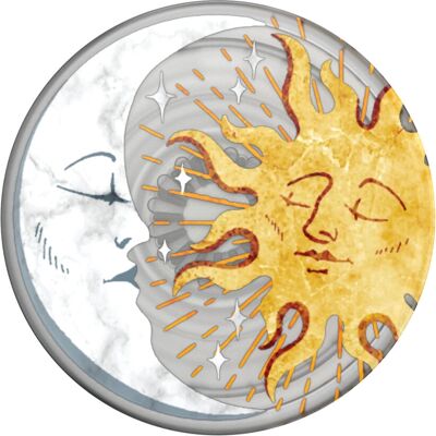 PopSockets Sonne und Mond - Handyhalterung - Silber - Universell PopSockets Sonne und Mond - Handyhalterung - Silber - Universell