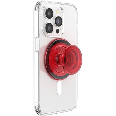 POPSOCKETS PopGrip Danger Red Translucent - Mobilholder POPSOCKETS PopGrip Danger Red Translucent - Mobilholder