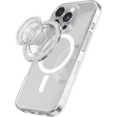 POPSOCKETS PopGrip - Klar Glitter - Smartphone Grip/Stand POPSOCKETS PopGrip - Klar Glitter - Smartphone Grip/Stand