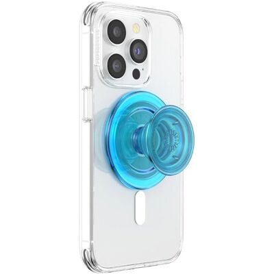 POPSOCKETS PopGrip Elektrisk Blå Transparent MagSafe - Ställ & Grepp POPSOCKETS PopGrip Elektrisk Blå Transparent MagSafe - Ställ & Grepp