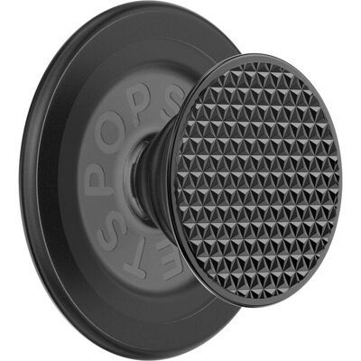 PopSockets PopGrip Alu Triangle Knurl MagSafe - negro - funda para teléfono PopSockets PopGrip Alu Triangle Knurl MagSafe - negro - funda para teléfono