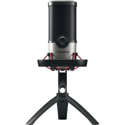 Cherry UM 6.0 ADVANCED - Sort/Sølv - USB - Bordmikrofon Cherry UM 6.0 ADVANCED - Sort/Sølv - USB - Bordmikrofon