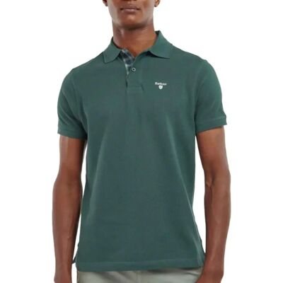 Barbour Model Tartan Pique Polo Green Gables - Poloshirt Barbour Model Tartan Pique Polo Green Gables - Poloshirt