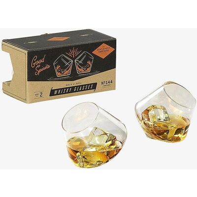 Gentleman's Hardware Sett med 2 vippende whiskyglass - Whiskyglass Gentleman's Hardware Sett med 2 vippende whiskyglass - Whiskyglass