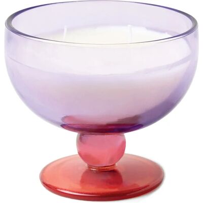 Wegańska świeczka Paddywax fioletowa - 2 knotki - Szklany wazon Wegańska świeczka Paddywax fioletowa - 2 knotki - Szklany wazon