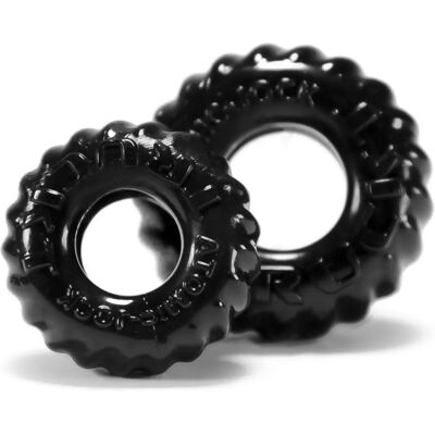 Oxballs Black Stretchy Cock and Ball Ring Set - Cock & Ball Ring Set Oxballs Black Stretchy Cock and Ball Ring Set - Cock & Ball Ring Set