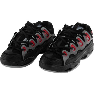 Osiris D3 2001 Chaussures de skate pour homme - Noir/Gris clair/Rouge UK 7 / EU 40,5 - Publicité Osiris D3 2001 Chaussures de skate pour homme - Noir/Gris clair/Rouge UK 7 / EU 40,5 - Publicité