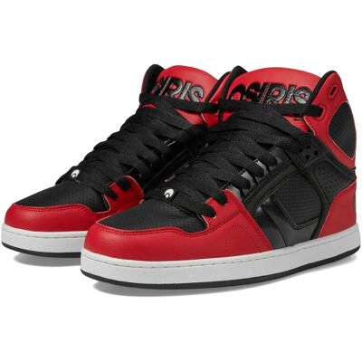 Osiris NYC 83 CLK Chaussures de skate montantes pour homme - Rouge et noir - Publicité Osiris NYC 83 CLK Chaussures de skate montantes pour homme - Rouge et noir - Publicité