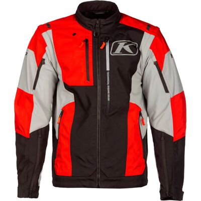 Klim Dakar Chaqueta textil de la motocicleta - Negro Gris Rojo (M) Klim Dakar Chaqueta textil de la motocicleta - Negro Gris Rojo (M)