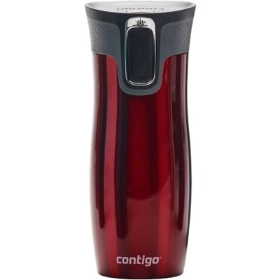 Podróżny kubek CONTIGO 98100097 - Izolowany, 470 ml, Czerwony Podróżny kubek CONTIGO 98100097 - Izolowany, 470 ml, Czerwony
