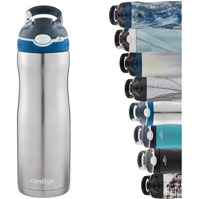 Contigo Ashland Chill Botella de Agua de Acero Inoxidable - Botella de Agua Contigo Ashland Chill Botella de Agua de Acero Inoxidable - Botella de Agua