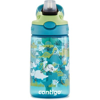 Contigo Green Dino Boy Water Bottle - AUTOSPOUT - 420ml Contigo Green Dino Boy Water Bottle - AUTOSPOUT - 420ml