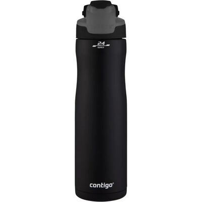 Contigo Autoseal Chill Butelka na wodę - Bez wycieku - Matowa czerń - 720ml Contigo Autoseal Chill Butelka na wodę - Bez wycieku - Matowa czerń - 720ml