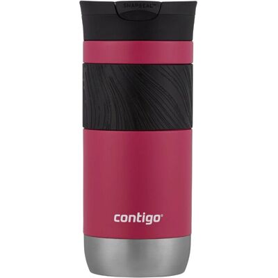 Contigo Byron 2.0 Travel Mug - Leak-Proof Thermalock Stainless Steel Insulated 470ml Black, Red, Dragon Fruit Contigo Byron 2.0 Travel Mug - Leak-Proof Thermalock Stainless Steel Insulated 470ml Black, Red, Dragon Fruit