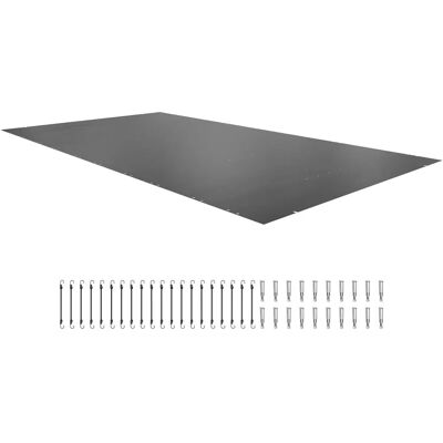 Couverture de sécurité pour piscine VEVOR - Piscine enterrée rectangulaire - Anthracite - Publicité Couverture de sécurité pour piscine VEVOR - Piscine enterrée rectangulaire - Anthracite - Publicité