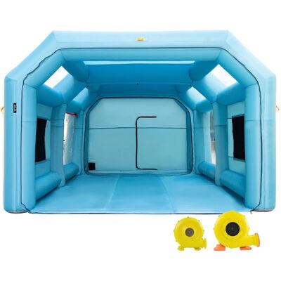 Vevor Tente de Peinture Gonflable - 7x4x2.5m pour Voiture avec Ventilateurs - Publicité Vevor Tente de Peinture Gonflable - 7x4x2.5m pour Voiture avec Ventilateurs - Publicité