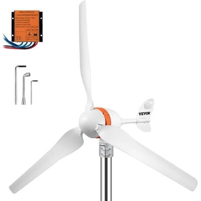 Vevor Générateur de Turbine Éolienne - 400W 12V - 3 Pales en Nylon - Contrôleur MPPT - Démarrage à Basse Vitesse - Résistant - Publicité Vevor Générateur de Turbine Éolienne - 400W 12V - 3 Pales en Nylon - Contrôleur MPPT - Démarrage à Basse Vitesse - Résistant - Publicité