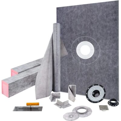 Vevor - Waterproof Shower Kit 90x150cm with Central Drain Vevor - Waterproof Shower Kit 90x150cm with Central Drain