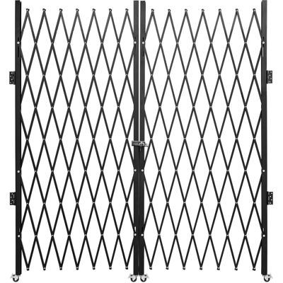Vevor Porte de Sécurité Double Pliage - Grille de Sécurité en Acier - 5' H x 10' W - Publicité Vevor Porte de Sécurité Double Pliage - Grille de Sécurité en Acier - 5' H x 10' W - Publicité
