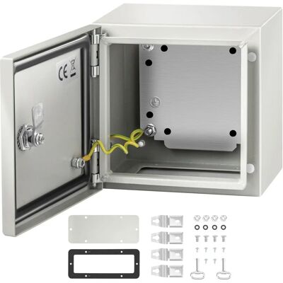 Scatola elettrica in acciaio VEVOR - IP66, con chiusura, da esterno Scatola elettrica in acciaio VEVOR - IP66, con chiusura, da esterno