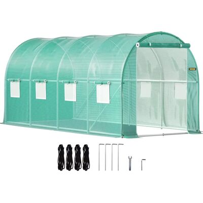 Vevor Serre de Jardin en Tunnel de 15 x 7 pi avec Structure en Acier - Publicité Vevor Serre de Jardin en Tunnel de 15 x 7 pi avec Structure en Acier - Publicité