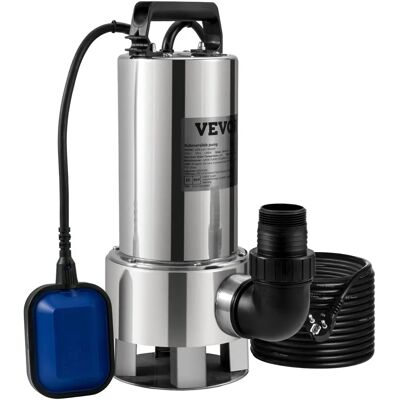 Vevor Wasserpumpe - 1300W, 11m Max. Hub, Automatischer Schwimmerschalter Vevor Wasserpumpe - 1300W, 11m Max. Hub, Automatischer Schwimmerschalter