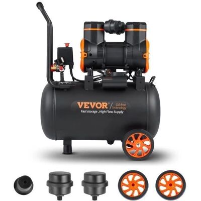 Vevor Compresseur d'air de 9,3 gallons - 2.5HP, Sans huile, Très silencieux - Publicité Vevor Compresseur d'air de 9,3 gallons - 2.5HP, Sans huile, Très silencieux - Publicité