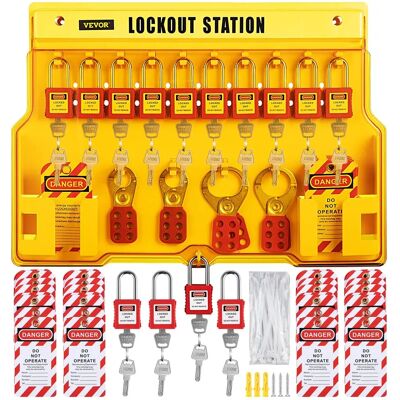 Vevor 58 pièces Kit de verrouillage et étiquetage - Sécurité électrique - Publicité Vevor 58 pièces Kit de verrouillage et étiquetage - Sécurité électrique - Publicité