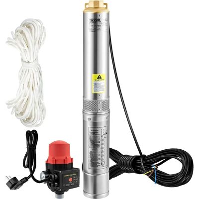 Vevor Mélyfúvó Szivattyú - 550W, 50L/perc, 89m Magasság, Vízálló Vevor Mélyfúvó Szivattyú - 550W, 50L/perc, 89m Magasság, Vízálló