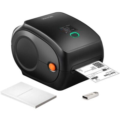 Imprimante d'étiquettes thermiques Vevor 4x6 300DPI Bluetooth USB - Expédition - Publicité Imprimante d'étiquettes thermiques Vevor 4x6 300DPI Bluetooth USB - Expédition - Publicité