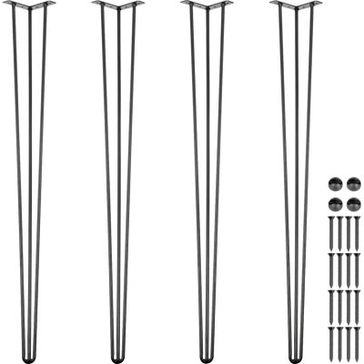 Patas de mesa de acero de 36 pulgadas - Diseño moderno y rústico Patas de mesa de acero de 36 pulgadas - Diseño moderno y rústico