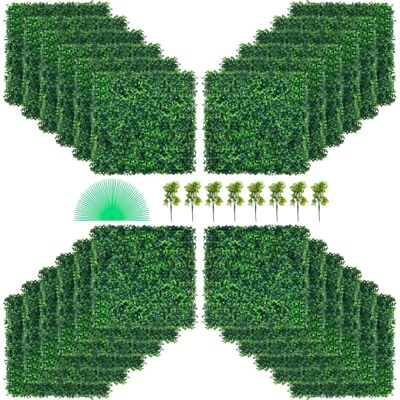 Vevor Césped Artificial Verde 24 Piezas 50,8x50,8cm Panel de Seto - Resistente a UV Vevor Césped Artificial Verde 24 Piezas 50,8x50,8cm Panel de Seto - Resistente a UV