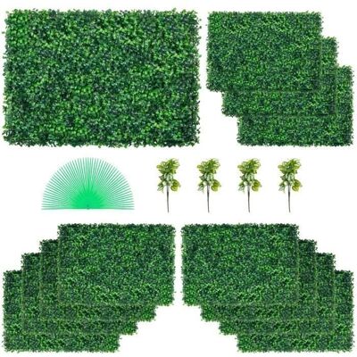 Paneles de seto artificial Vevor 60x40cm - Decoración Resistente Paneles de seto artificial Vevor 60x40cm - Decoración Resistente