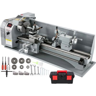 Vevor Torno de Metal 750W 220x750mm Velocidad Variable Mini Torno de Precisión Vevor Torno de Metal 750W 220x750mm Velocidad Variable Mini Torno de Precisión