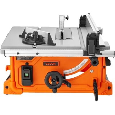 Vevor Tischkreissäge für Baustelle - 10 Zoll, 8-Amp, 25 Zoll Max. Schnitttiefe, 4400RPM, 40T Blatt Vevor Tischkreissäge für Baustelle - 10 Zoll, 8-Amp, 25 Zoll Max. Schnitttiefe, 4400RPM, 40T Blatt