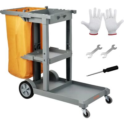 Vevor Gewerbliche Reinigungswagen - 200 lbs Kapazität, 3 Regale Vevor Gewerbliche Reinigungswagen - 200 lbs Kapazität, 3 Regale