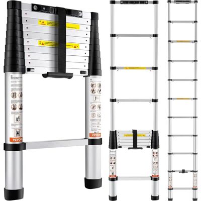 Vevor Aluminium-Teleskopleiter - 10,5 Fuß, 375 lbs, Klappverlängerungsleiter Vevor Aluminium-Teleskopleiter - 10,5 Fuß, 375 lbs, Klappverlängerungsleiter