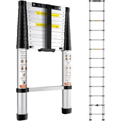 Vevor Échelle Télescopique - 12,5 FT Aluminium - Échelle d'extension portable - Publicité Vevor Échelle Télescopique - 12,5 FT Aluminium - Échelle d'extension portable - Publicité