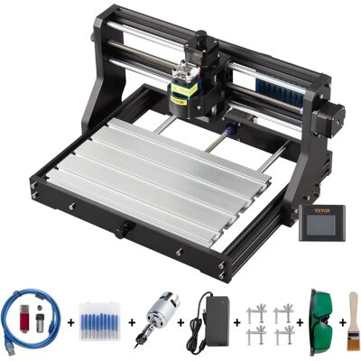 Vevor Machine de Gravure Laser - CNC 3018 pour Plastique, Cuir, Bois - Publicité Vevor Machine de Gravure Laser - CNC 3018 pour Plastique, Cuir, Bois - Publicité
