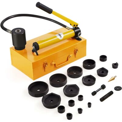Vevor 15 Tonnás Hidraulikus Kiütéses Lyukasztókészlet - 1/2"-4" - 10 Darab Vevor 15 Tonnás Hidraulikus Kiütéses Lyukasztókészlet - 1/2"-4" - 10 Darab
