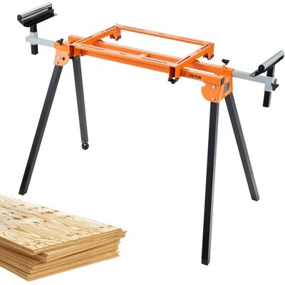 Support de Scie à Onglet Vevor 79" avec Hauteur Ajustable - Accessoire Outillage - Publicité Support de Scie à Onglet Vevor 79" avec Hauteur Ajustable - Accessoire Outillage - Publicité