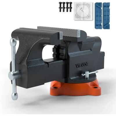 Vevor étau de 6 pouces avec base pivotante - Fonte ductile durable - Publicité Vevor étau de 6 pouces avec base pivotante - Fonte ductile durable - Publicité
