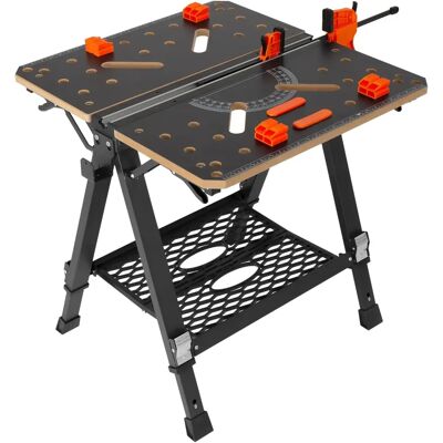 Table de Travail Pliable Portable Vevor - 7 Niveaux, 454 kg Capacité - Publicité Table de Travail Pliable Portable Vevor - 7 Niveaux, 454 kg Capacité - Publicité