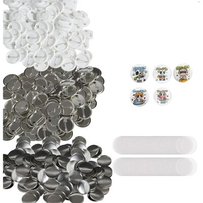 VEVOR 1,25" 32mm Button Badge Teile - 500 Sets VEVOR 1,25" 32mm Button Badge Teile - 500 Sets