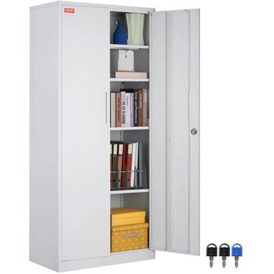Vevor Armoire de stockage en métal - Verrouillage en acier, 71'' - Publicité Vevor Armoire de stockage en métal - Verrouillage en acier, 71'' - Publicité