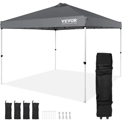 Vevor Pop Up Pavillon - 10x10 ft, Silberbeschichteter Tarp, Tragbare Tasche Vevor Pop Up Pavillon - 10x10 ft, Silberbeschichteter Tarp, Tragbare Tasche