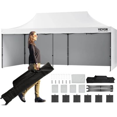 Vevor 10x20 FT Składany Dach z Bocznymi Ścianami i Torbą Vevor 10x20 FT Składany Dach z Bocznymi Ścianami i Torbą