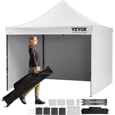 Vevor Biała 10x10 FT Pop-up Dach z Odłączanymi Ścianami Bocznymi - Dach / Targowisko Vevor Biała 10x10 FT Pop-up Dach z Odłączanymi Ścianami Bocznymi - Dach / Targowisko